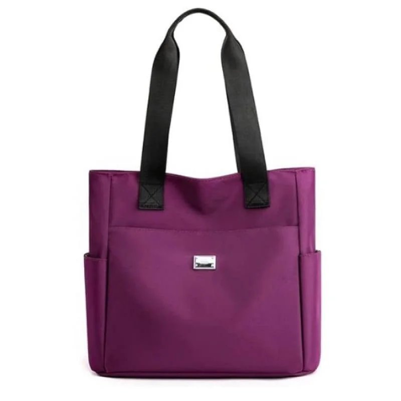 Large Capacity Nylon Handbag for Women – Stylish Lightweight Shoulder Bag Durable Casual Tote for Daily Use & Travel