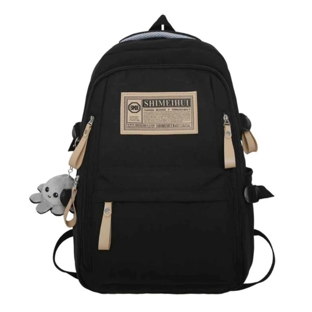 Cute Aesthetic Pink Backpack for Girls & Women – Large Capacity School, College & Travel Bag | Stylish Casual Daypack