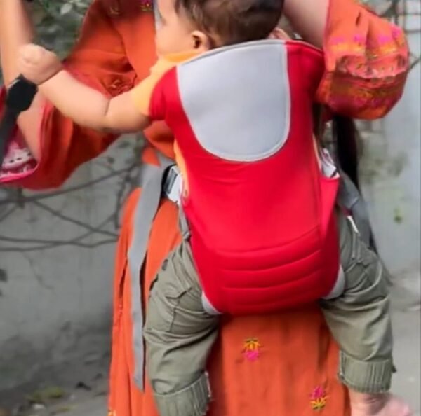 Rokomari Ponner Hat Good Quality BabyGo 4-in-1 Baby Carrier With Comfortable Cushioned Head Support & Buckle Straps Multicolor - Baby Carrier Bag - Image 2