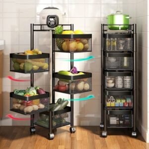 5 Layer Square Shape Kitchen Rack